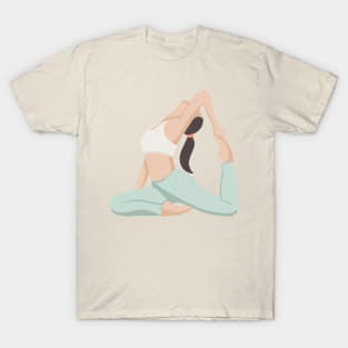 Pilates instructor doing yoga and meditation T-Shirt